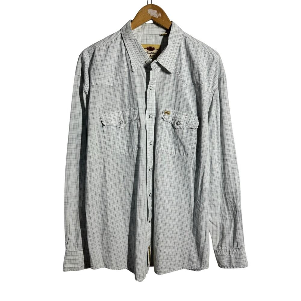 Larry Mahan Shirt Mens Long Sleeve XXL Diamond Pearl Snap Western Country Casual